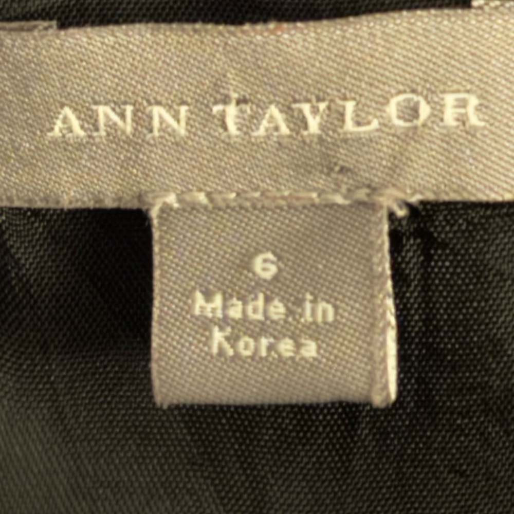ANN TAYLOR Little Black Dress A Lone Classic‎ Timeless 90's Y2K 6 LBD Work Party - Picture 6 of 8